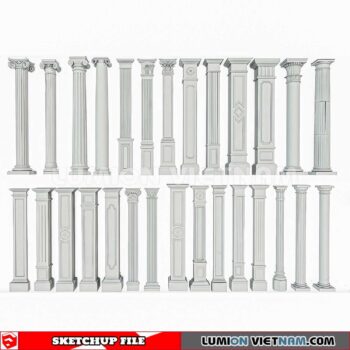 230621. Classic Columns Sketchup 3D Models