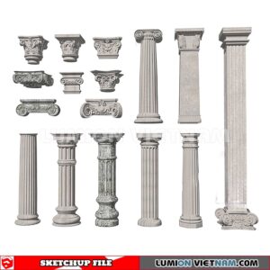 230621. Classic Columns Sketchup 3D Models