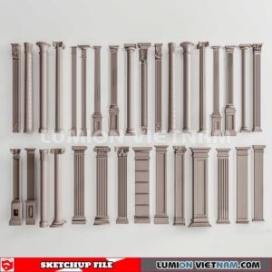 230621. Classic Columns Sketchup 3D Models