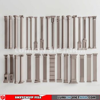 230621. Classic Columns Sketchup 3D Models