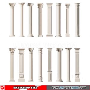 230621. Classic Columns Sketchup 3D Models
