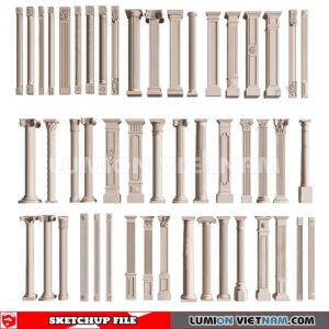 230621. Classic Columns Sketchup 3D Models