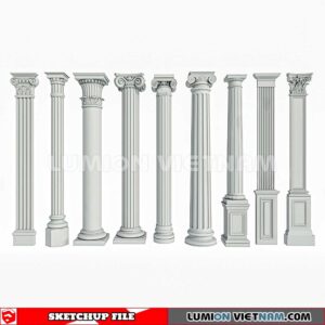 230621. Classic Columns Sketchup 3D Models