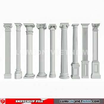 230621. Classic Columns Sketchup 3D Models