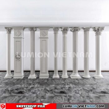230621. Classic Columns Sketchup 3D Models