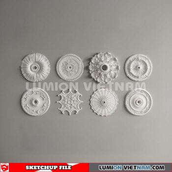 230621. Cornice Moulding Sketchup 3D Models