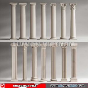 230621. Classic Columns Sketchup 3D Models