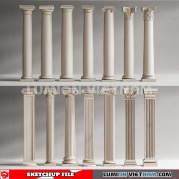 230621. Classic Columns Sketchup 3D Models