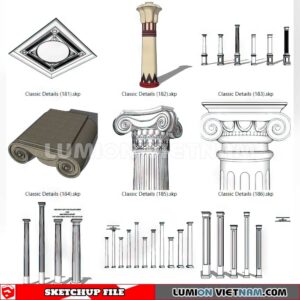 230621. Cornice Moulding Sketchup 3D Models