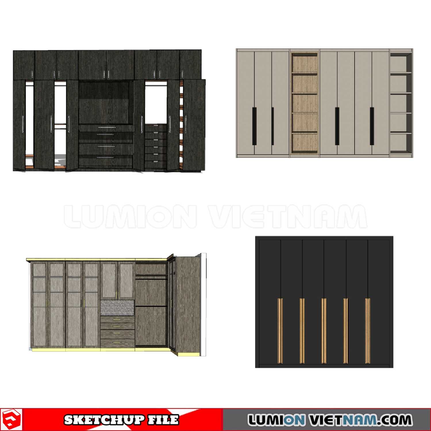 230628-Wardrobe-(1)-Sketchup-Models