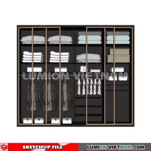230628. Wardrobe Sketchup 3D Models