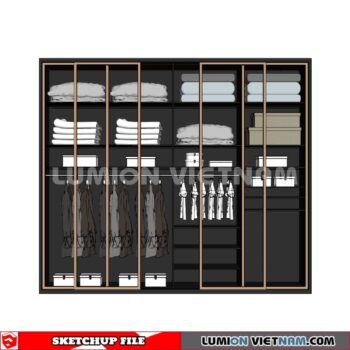 230628. Wardrobe Sketchup 3D Models
