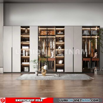 230628. Wardrobe Sketchup 3D Models