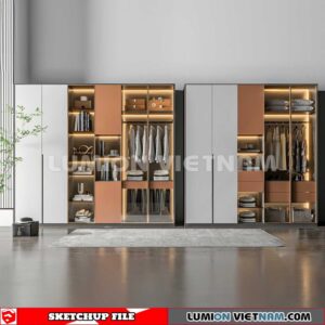 230628. Wardrobe Sketchup 3D Models