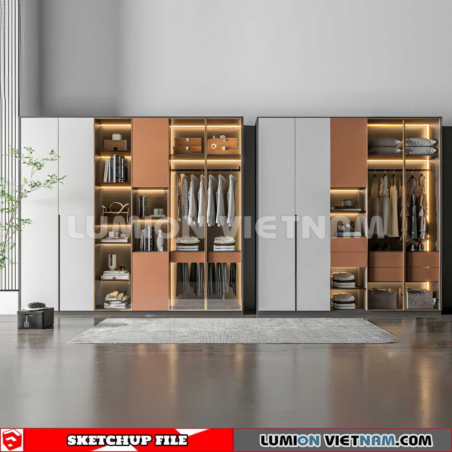 230628-Wardrobe-(14)-Sketchup-Models