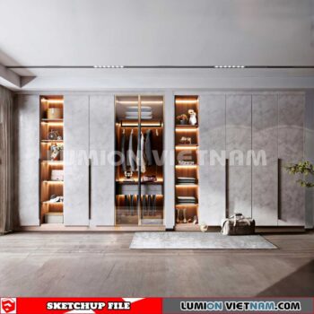 230628. Wardrobe Sketchup 3D Models