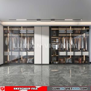 230628. Wardrobe Sketchup 3D Models