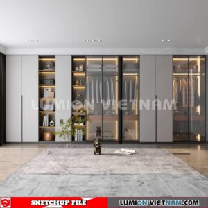 230628. Wardrobe Sketchup 3D Models