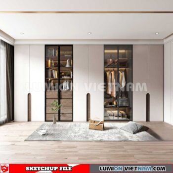 230628. Wardrobe Sketchup 3D Models