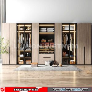 230628. Wardrobe Sketchup 3D Models