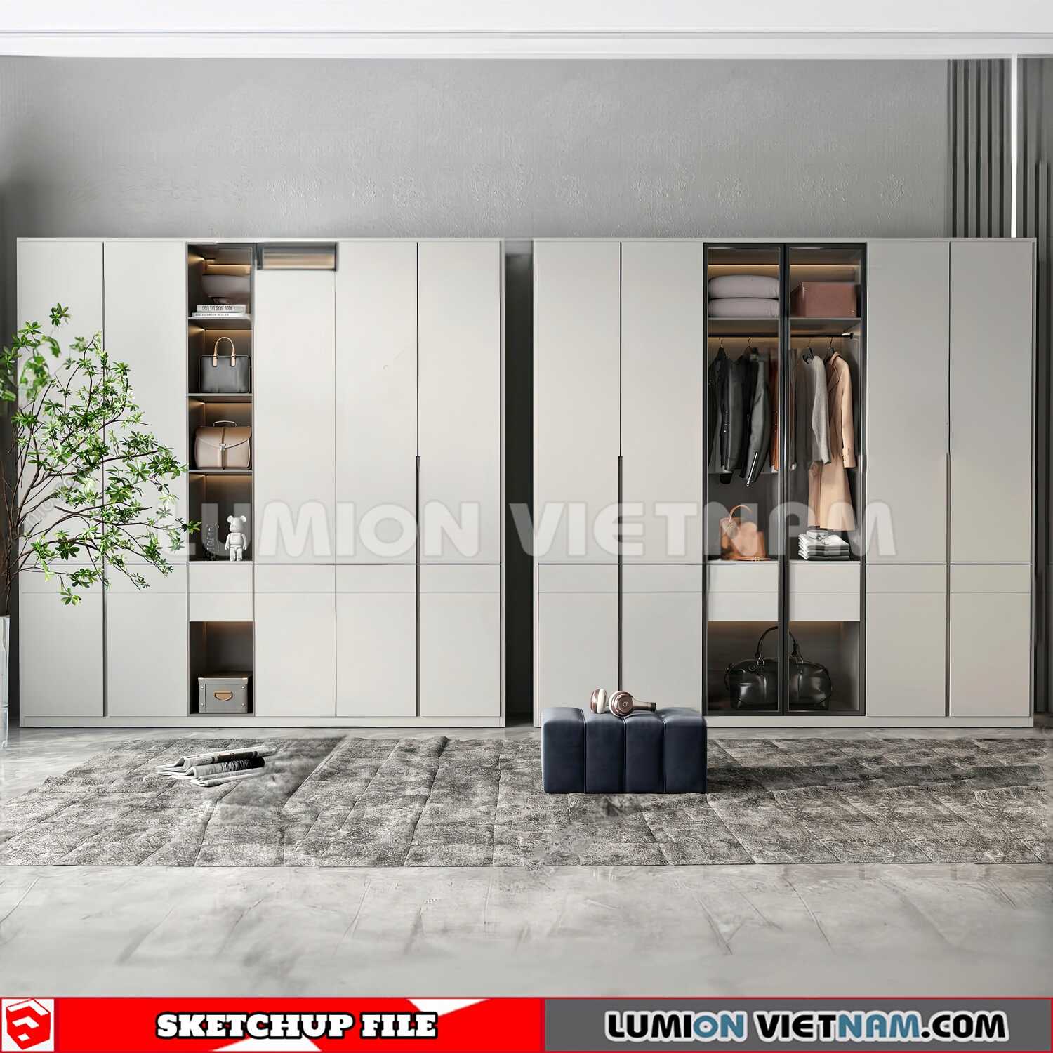 230628-Wardrobe-(22)-Sketchup-Models