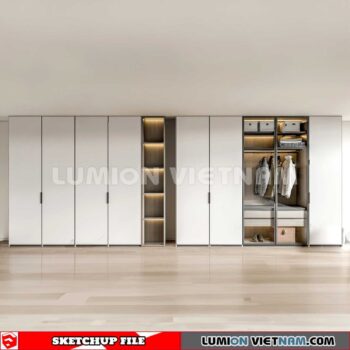 230628. Wardrobe Sketchup 3D Models