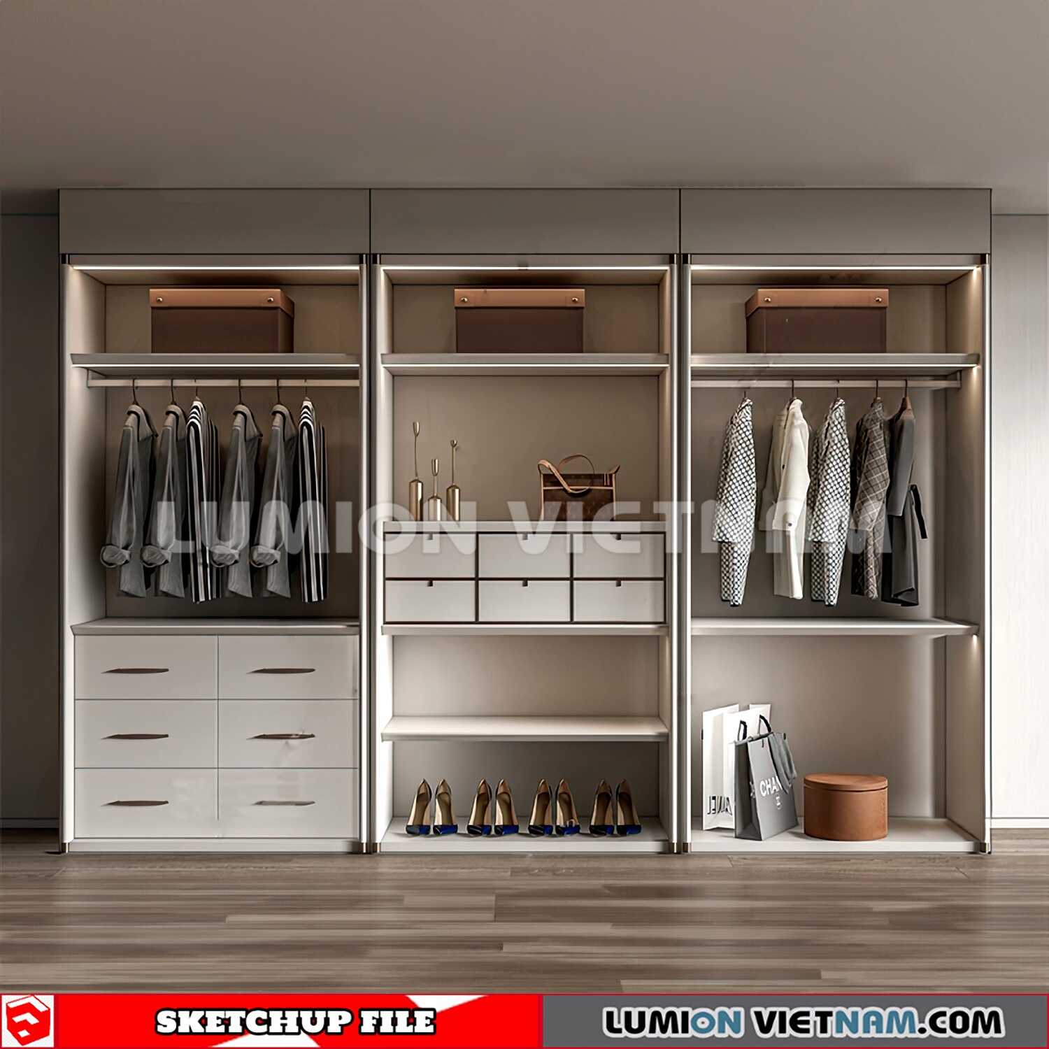 230628-Wardrobe-(27)-Sketchup-Models