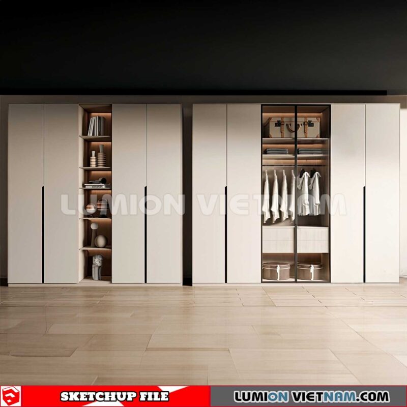 230628. Wardrobe Sketchup 3D Models