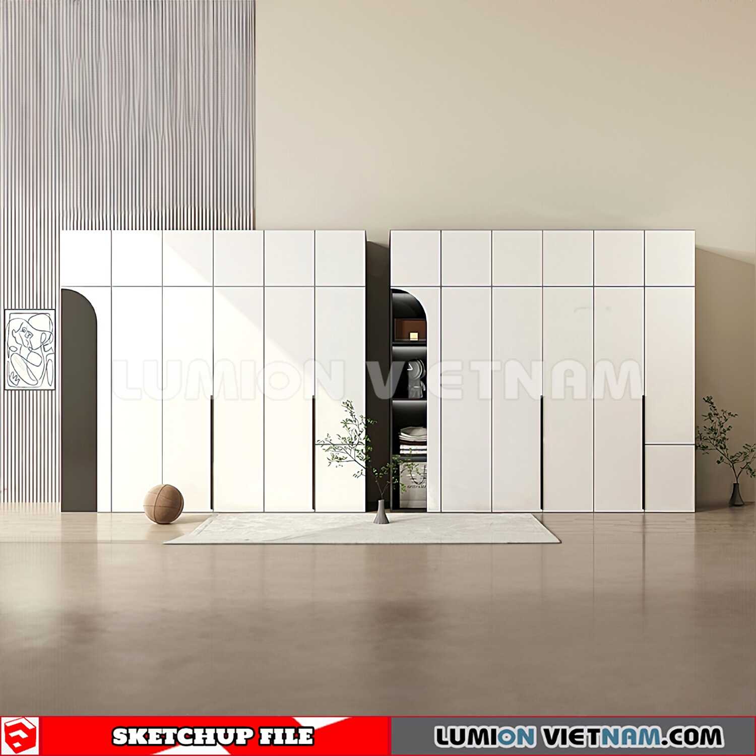 230628-Wardrobe-(32)-Sketchup-Models