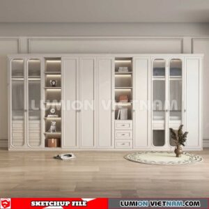 230628. Wardrobe Sketchup 3D Models