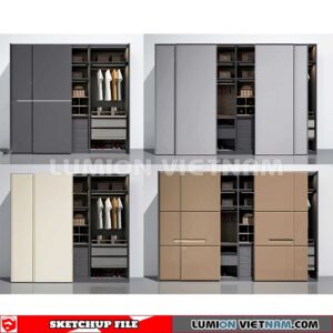 230628. Wardrobe Sketchup 3D Models