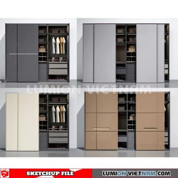 230628. Wardrobe Sketchup 3D Models