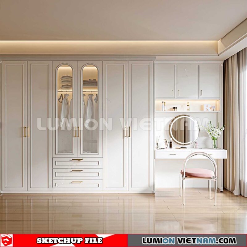 230628. Wardrobe Sketchup 3D Models