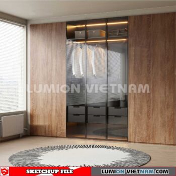 230628. Wardrobe Sketchup 3D Models