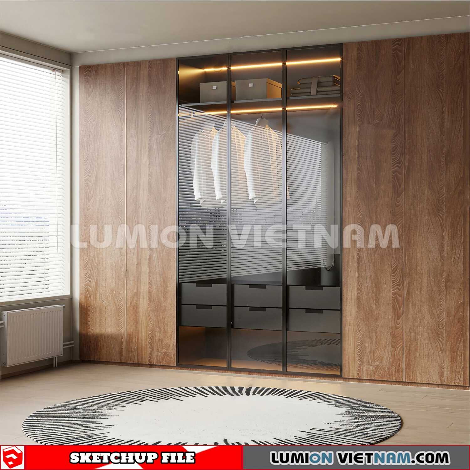 230628-Wardrobe-(37)-Sketchup-Models