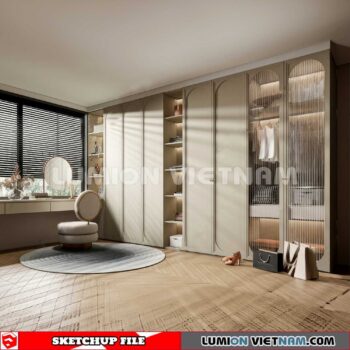 230628. Wardrobe Sketchup 3D Models