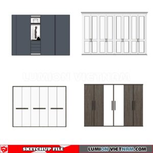 230628. Wardrobe Sketchup 3D Models