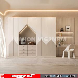 230628. Wardrobe Sketchup 3D Models