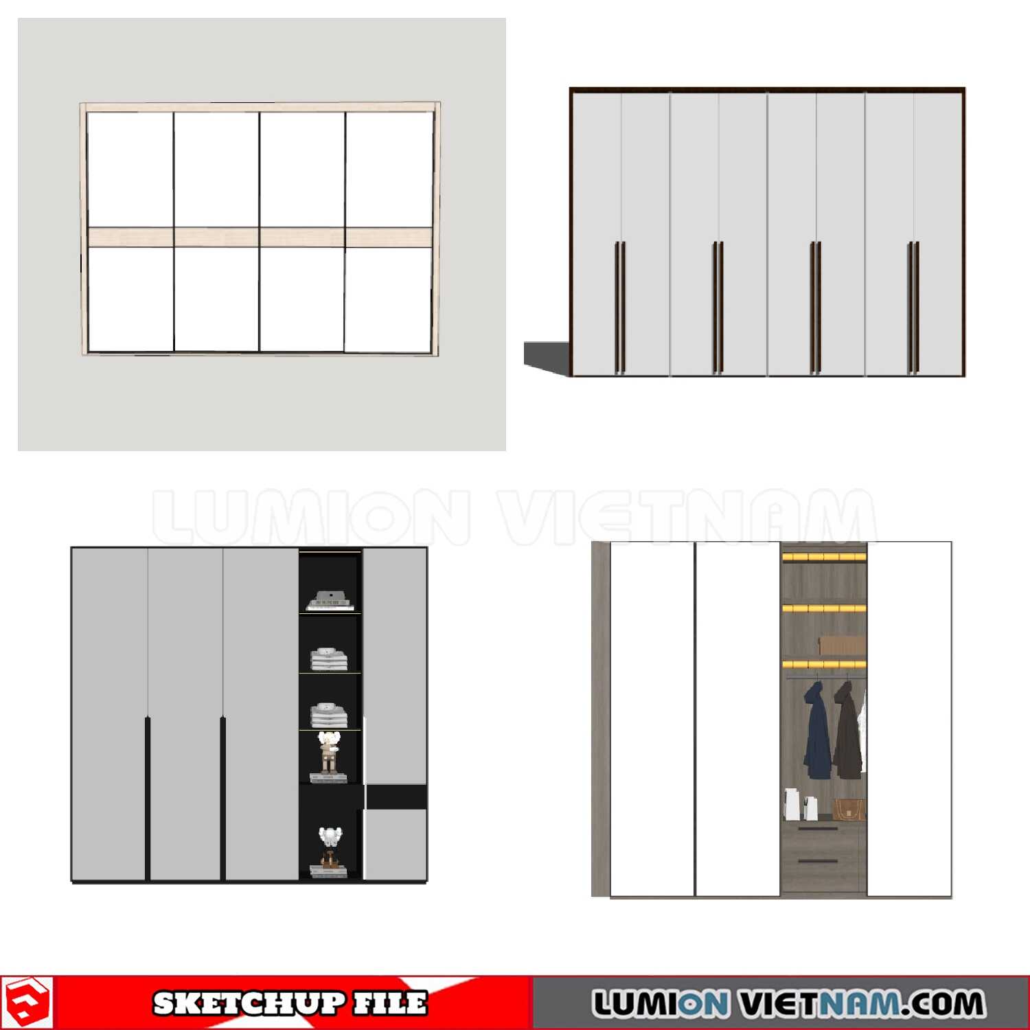230628-Wardrobe-(5)-Sketchup-Models