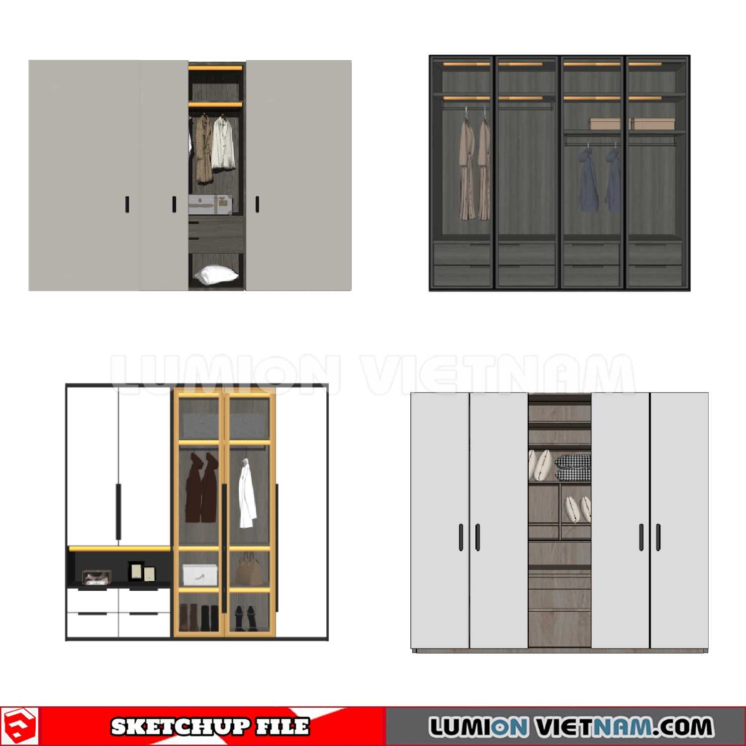 230628-Wardrobe-(6)-Sketchup-Models