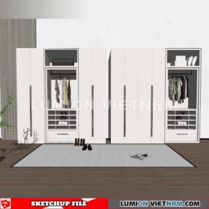 230628. Wardrobe Sketchup 3D Models