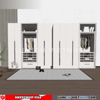230628. Wardrobe Sketchup 3D Models