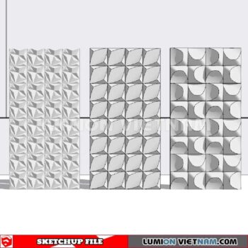 231106. Hollow Bricks Sketchup 3D Models