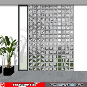 231106. Hollow Bricks Sketchup 3D Models