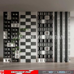 231106. Hollow Bricks Sketchup 3D Models