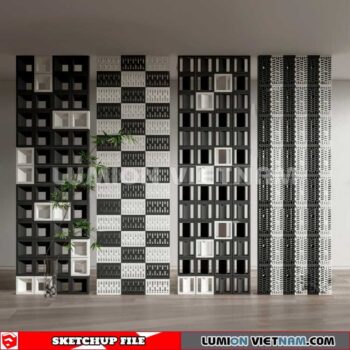 231106. Hollow Bricks Sketchup 3D Models