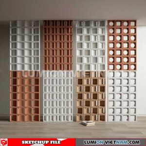 231106. Hollow Bricks Sketchup 3D Models