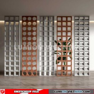 231106. Hollow Bricks Sketchup 3D Models