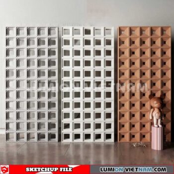 231106. Hollow Bricks Sketchup 3D Models