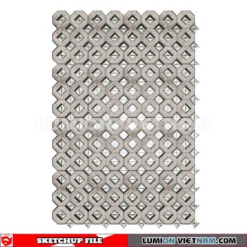 231106. Hollow Bricks Sketchup 3D Models